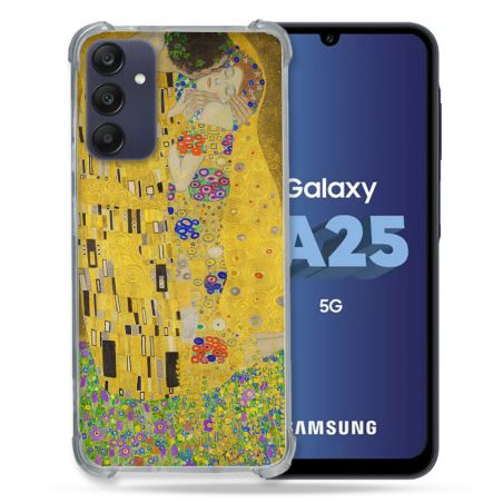 Coque Renforcée En Verre Trempé PourSamsung Galaxy A25 5G Peinture Le Baiser