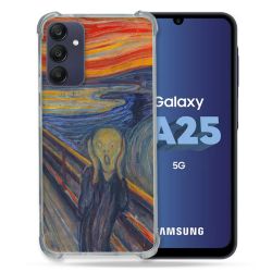 Coque Renforcée En Verre Trempé PourSamsung Galaxy A25 5G Peinture Le Cri