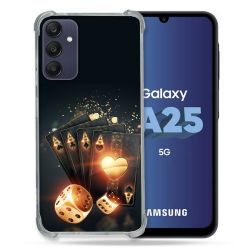 Coque Renforcée En Verre Trempé PourSamsung Galaxy A25 5G Poker Des