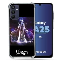 Coque Renforcée En Verre Trempé PourSamsung Galaxy A25 5G Signe Zodiaque 2 Vierge