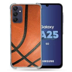 Coque Renforcée En Verre Trempé PourSamsung Galaxy A25 5G Sport Ballon Basket