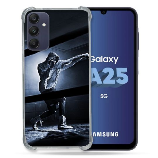 Coque Renforcée En Verre Trempé PourSamsung Galaxy A25 5G Sport Boxe Poing