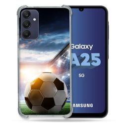 Coque Renforcée En Verre Trempé PourSamsung Galaxy A25 5G Sport Football Stade