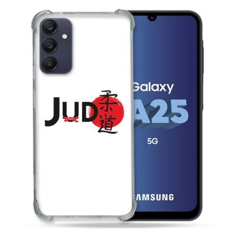Coque Renforcée En Verre Trempé PourSamsung Galaxy A25 5G Sport Judo Logo
