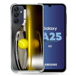 Coque Renforcée En Verre Trempé PourSamsung Galaxy A25 5G Sport Tennis Reflet