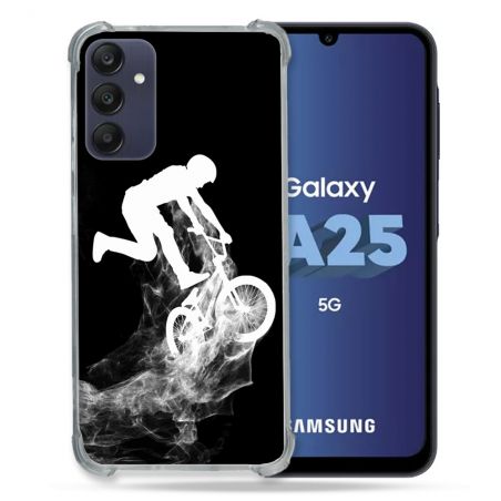 Coque Renforcée En Verre Trempé PourSamsung Galaxy A25 5G Sport VTT Noir