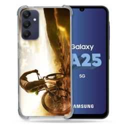 Coque Renforcée En Verre Trempé PourSamsung Galaxy A25 5G Sport VTT Soleil
