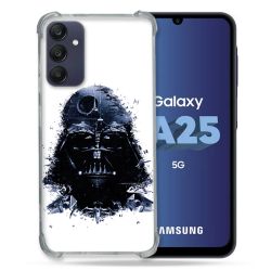 Coque Renforcée En Verre Trempé PourSamsung Galaxy A25 5G Star Wars - Dark Vador Blanc