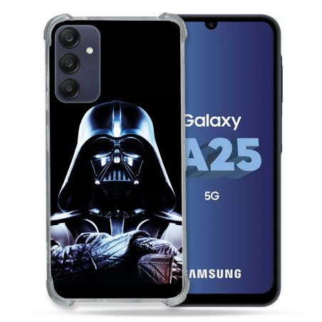 Coque Renforcée En Verre Trempé PourSamsung Galaxy A25 5G Star Wars - Dark Vador Noir
