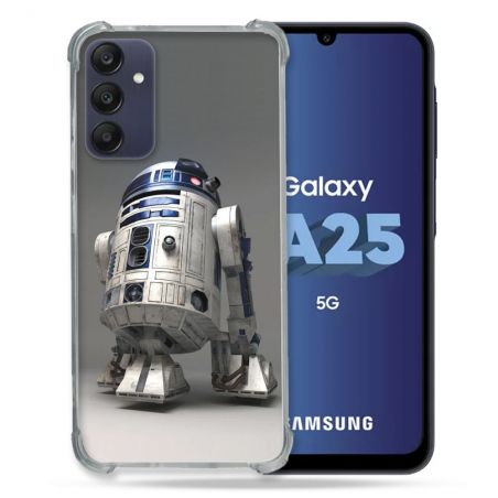 Coque Renforcée En Verre Trempé PourSamsung Galaxy A25 5G Star Wars - R2D2