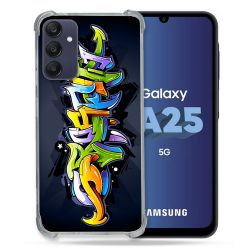 Coque Renforcée En Verre Trempé PourSamsung Galaxy A25 5G Street Art Graffiti