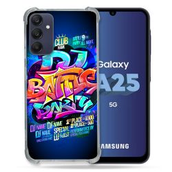Coque Renforcée En Verre Trempé PourSamsung Galaxy A25 5G Street Art Rap