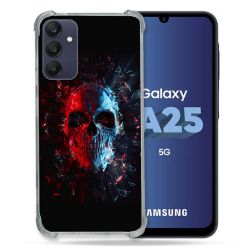 Coque Renforcée En Verre Trempé PourSamsung Galaxy A25 5G Tete de Mort Deflagration