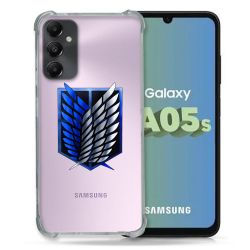 Coque Renforcée En Verre Trempé Transparent PourSamsung Galaxy A05S Attaque Titan Logo