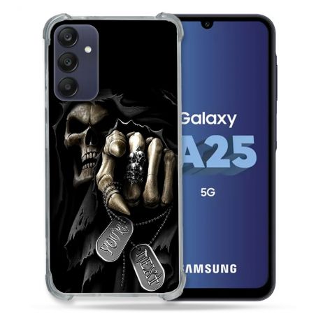 Coque Renforcée En Verre Trempé PourSamsung Galaxy A25 5G Tete de Mort Your Next