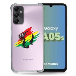 Coque Renforcée En Verre Trempé Transparent PourSamsung Galaxy A05S Bob Marley Graf