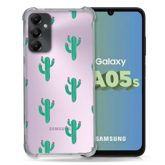 Coque Renforcée En Verre Trempé Transparent PourSamsung Galaxy A05S Cactus