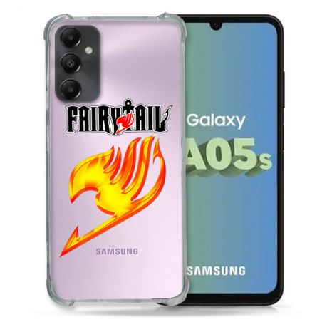 Coque Renforcée En Verre Trempé Transparent PourSamsung Galaxy A05S Fairy Tail
