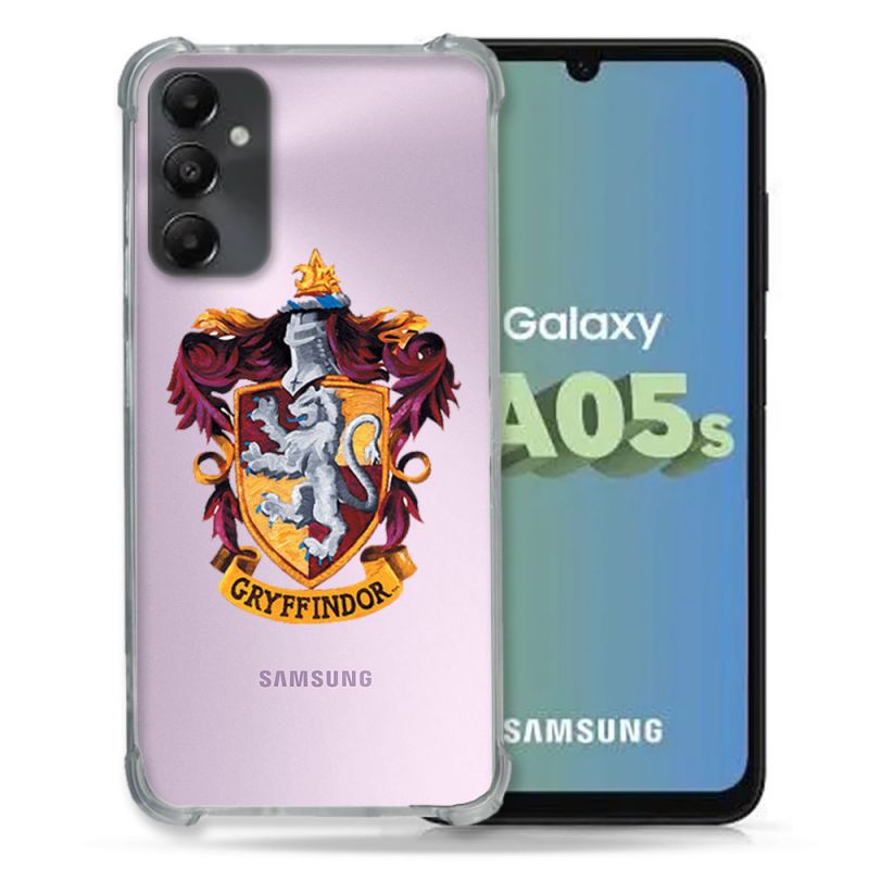 Coque Renforcée En Verre Trempé Transparent PourSamsung Galaxy A05S Harry Potter Griffindor