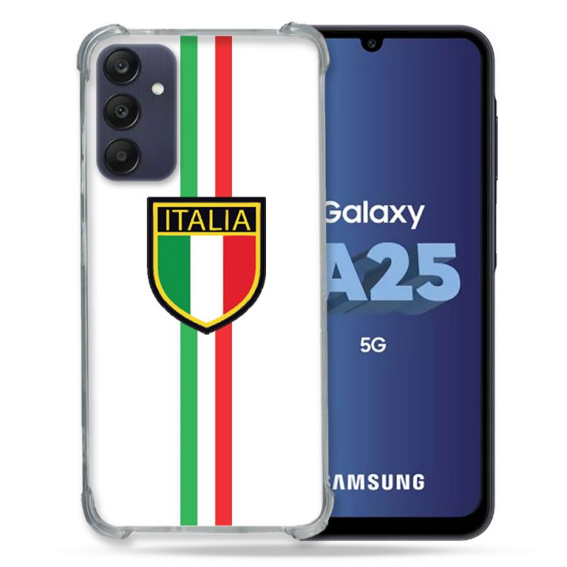 Coque Renforcée En Verre Trempé PourSamsung Galaxy A25 5G Voyage Italie 3 Blanc