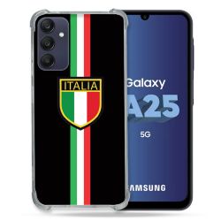 Coque Renforcée En Verre Trempé PourSamsung Galaxy A25 5G Voyage Italie 3 Noir