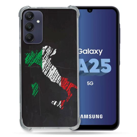 Coque Renforcée En Verre Trempé PourSamsung Galaxy A25 5G Voyage Italie Botte