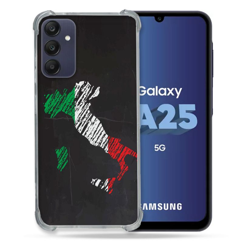 Coque Renforcée En Verre Trempé PourSamsung Galaxy A25 5G Voyage Italie Botte