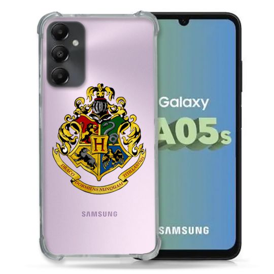 Coque Renforcée En Verre Trempé Transparent PourSamsung Galaxy A05S Harry Potter Poudlard