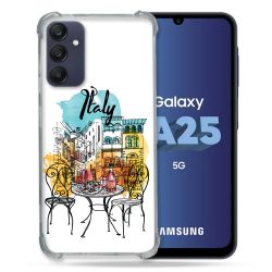 Coque Renforcée En Verre Trempé PourSamsung Galaxy A25 5G Voyage Italie Vintage