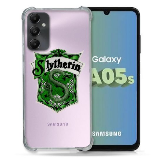 Coque Renforcée En Verre Trempé Transparent PourSamsung Galaxy A05S Harry Potter Slytherin