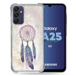 Coque Renforcée En Verre Trempé PourSamsung Galaxy A25 5G Zen Attrape Reve Blanc