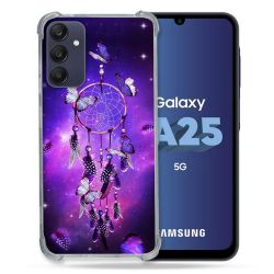 Coque Renforcée En Verre Trempé PourSamsung Galaxy A25 5G Zen Attrape Reve Papillon