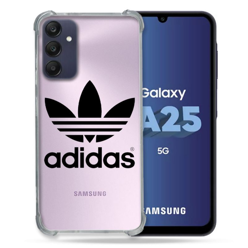 Coque Renforcée En Verre Trempé Transparent PourSamsung Galaxy A25 5G Adidas