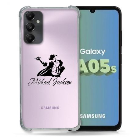 Coque Renforcée En Verre Trempé Transparent PourSamsung Galaxy A05S Michael Jackson