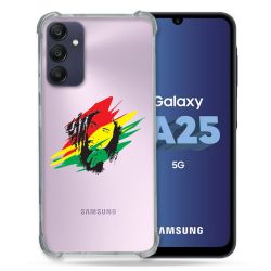 Coque Renforcée En Verre Trempé Transparent PourSamsung Galaxy A25 5G Bob Marley Graf