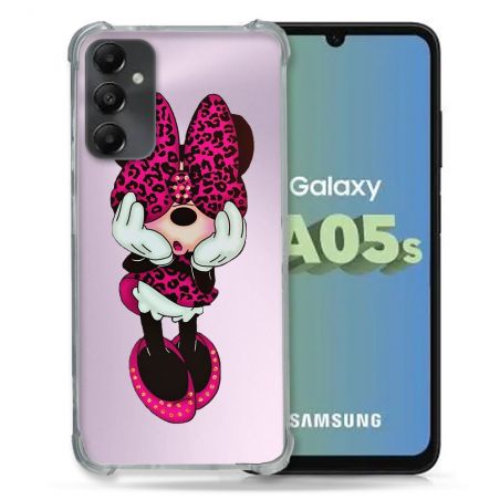 Coque Renforcée En Verre Trempé Transparent PourSamsung Galaxy A05S Minnie