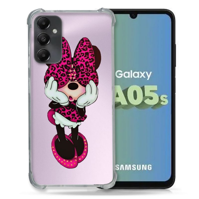 Coque Renforcée En Verre Trempé Transparent PourSamsung Galaxy A05S Minnie