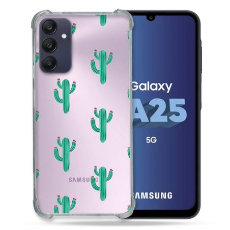 Coque Renforcée En Verre Trempé Transparent PourSamsung Galaxy A25 5G Cactus