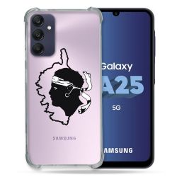 Coque Renforcée En Verre Trempé Transparent PourSamsung Galaxy A25 5G Cœur infini