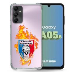 Coque Renforcée En Verre Trempé Transparent PourSamsung Galaxy A05S Pompier Feu