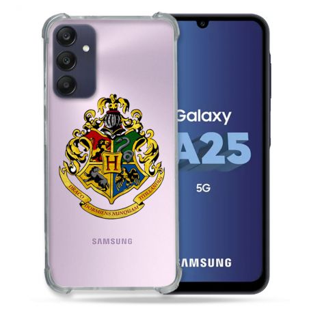 Coque Renforcée En Verre Trempé Transparent PourSamsung Galaxy A25 5G Harry Potter Poudlard