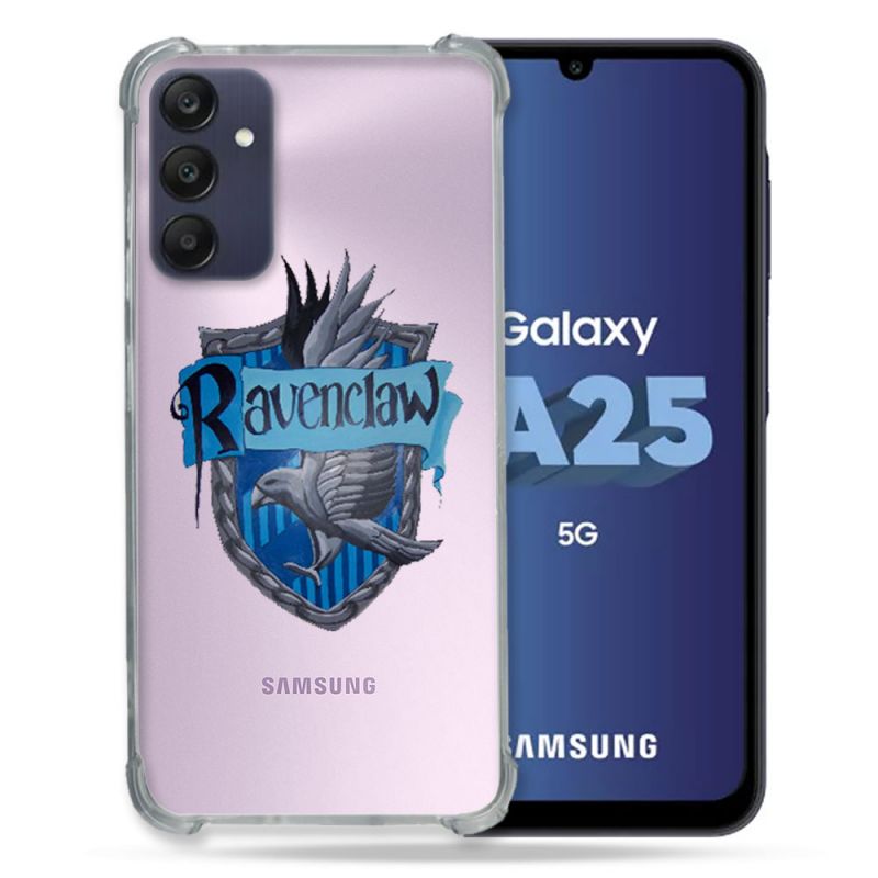 Coque Renforcée En Verre Trempé Transparent PourSamsung Galaxy A25 5G Harry Potter Ravenclaw
