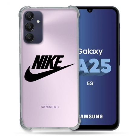 Coque Renforcée En Verre Trempé Transparent PourSamsung Galaxy A25 5G Nike