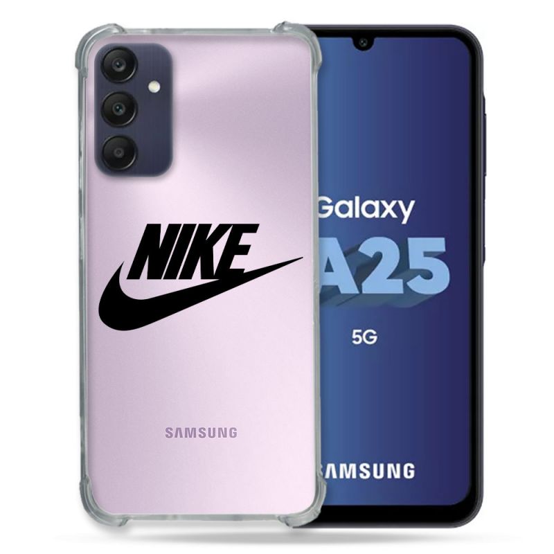 Coque Renforcée En Verre Trempé Transparent PourSamsung Galaxy A25 5G Nike