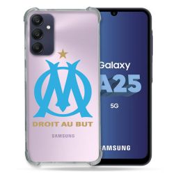 Coque Renforcée En Verre Trempé Transparent PourSamsung Galaxy A25 5G Olympique Marseille OM