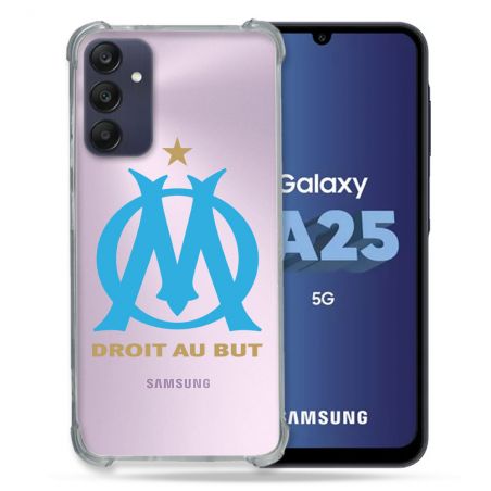 Coque Renforcée En Verre Trempé Transparent PourSamsung Galaxy A25 5G Olympique Marseille OM