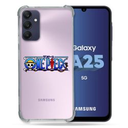 Coque Renforcée En Verre Trempé Transparent PourSamsung Galaxy A25 5G One Piece Logo