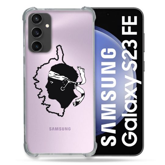 Coque Renforcée En Verre Trempé Transparent PourSamsung Galaxy S23 FE Corse