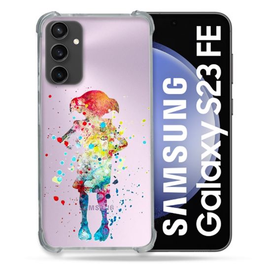 Coque Renforcée En Verre Trempé Transparent PourSamsung Galaxy S23 FE Dobby Colore