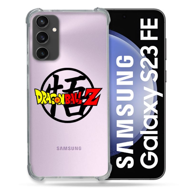 Coque Renforcée En Verre Trempé Transparent PourSamsung Galaxy S23 FE Dragon Ball Logo